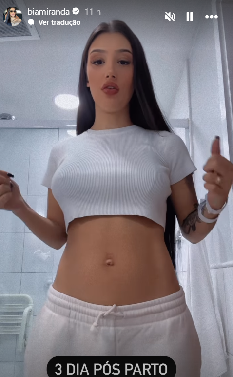 Influencer Bia Miranda mostra nas Redes Sociais corpo após gestação 1 Captura de tela 2024 06 07 231615