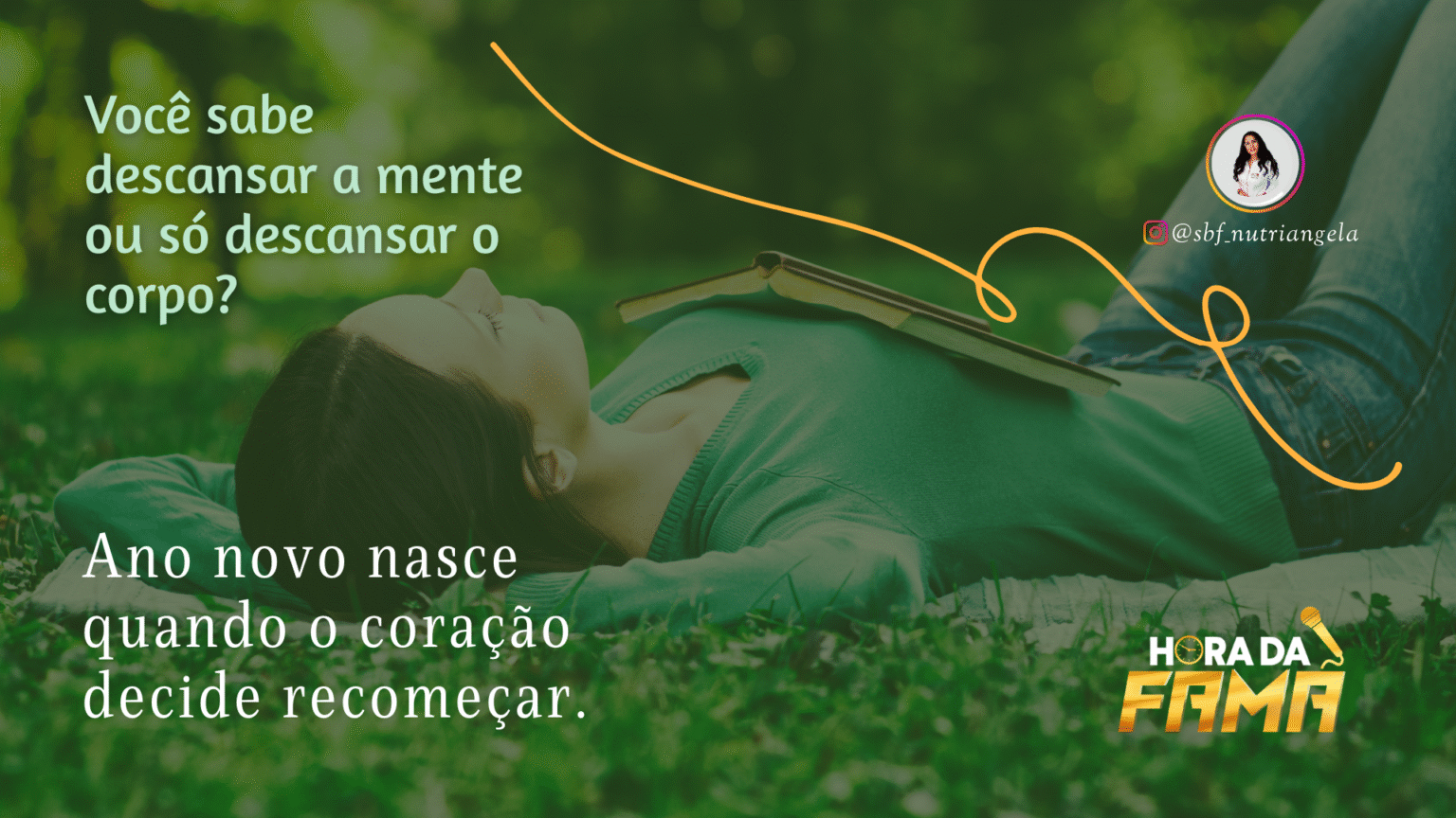 Descansar a mente, seu coração e sua alma