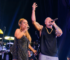 Lady Zu é ovacionada ao reviver clássico em show de Filipe Ret no Espaço Unimed